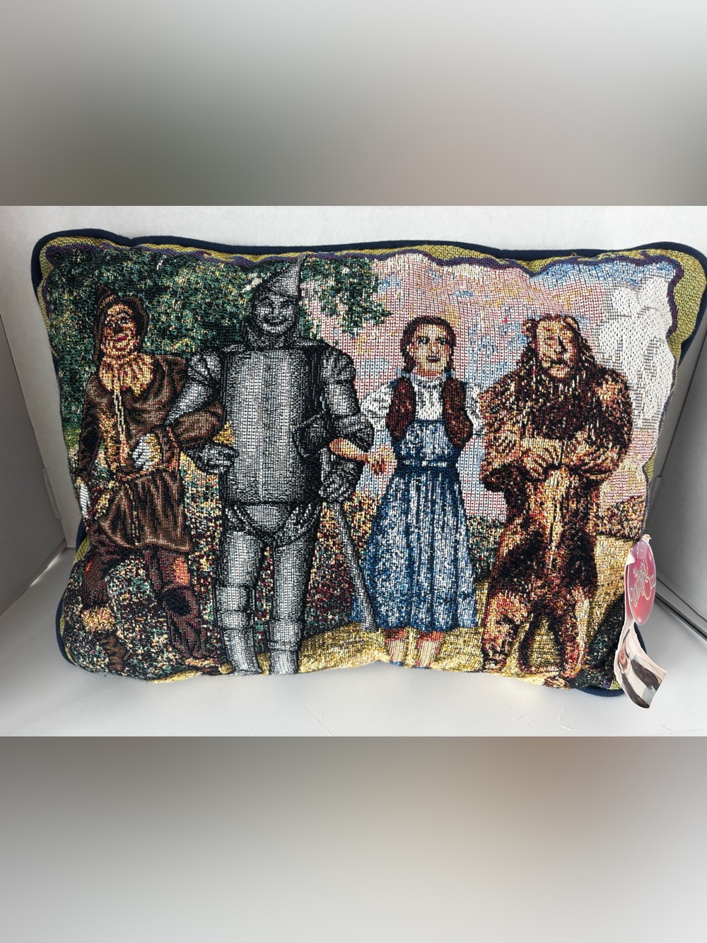 NWT Goodwin Weavers Vintage 1999 Wizard of Oz Tapestry Throw Pillow